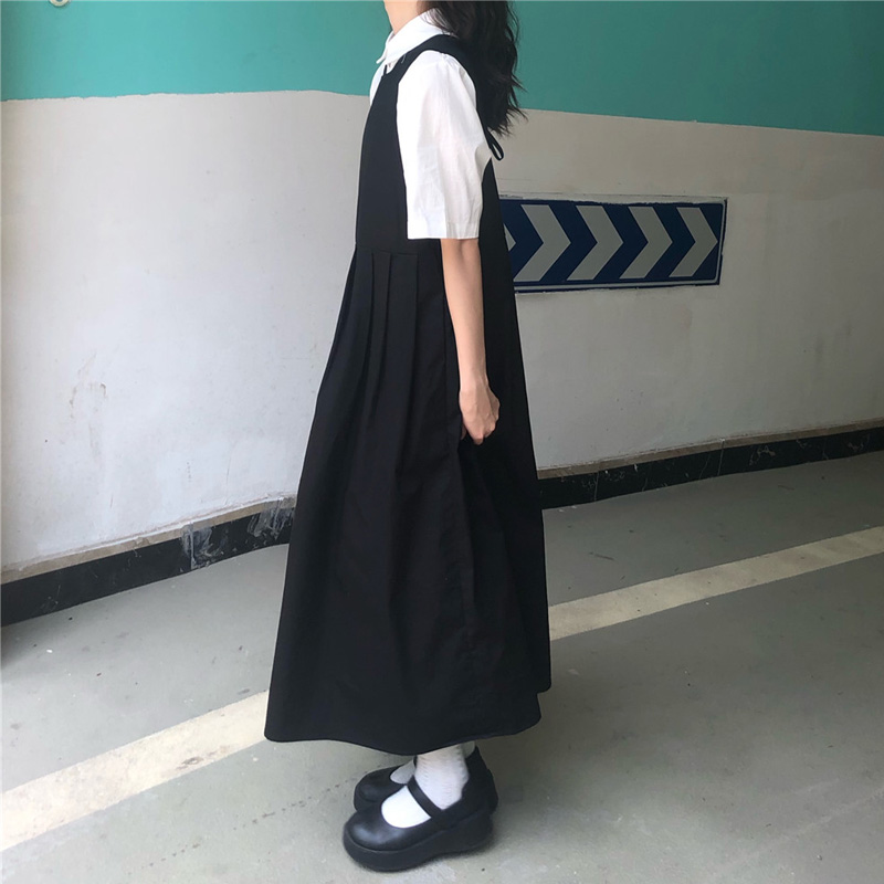 Shift Dress Sleeveless - Two Piece Sets Women Japanese Style
