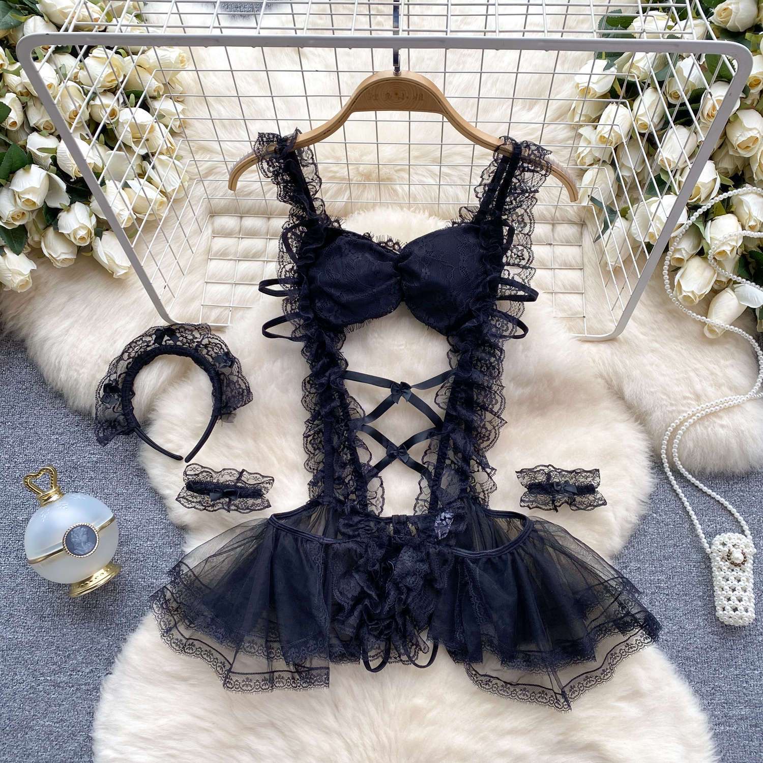 Shift Dress Sleeveless - New Sexy Howllow Out Lace Jumpsuit