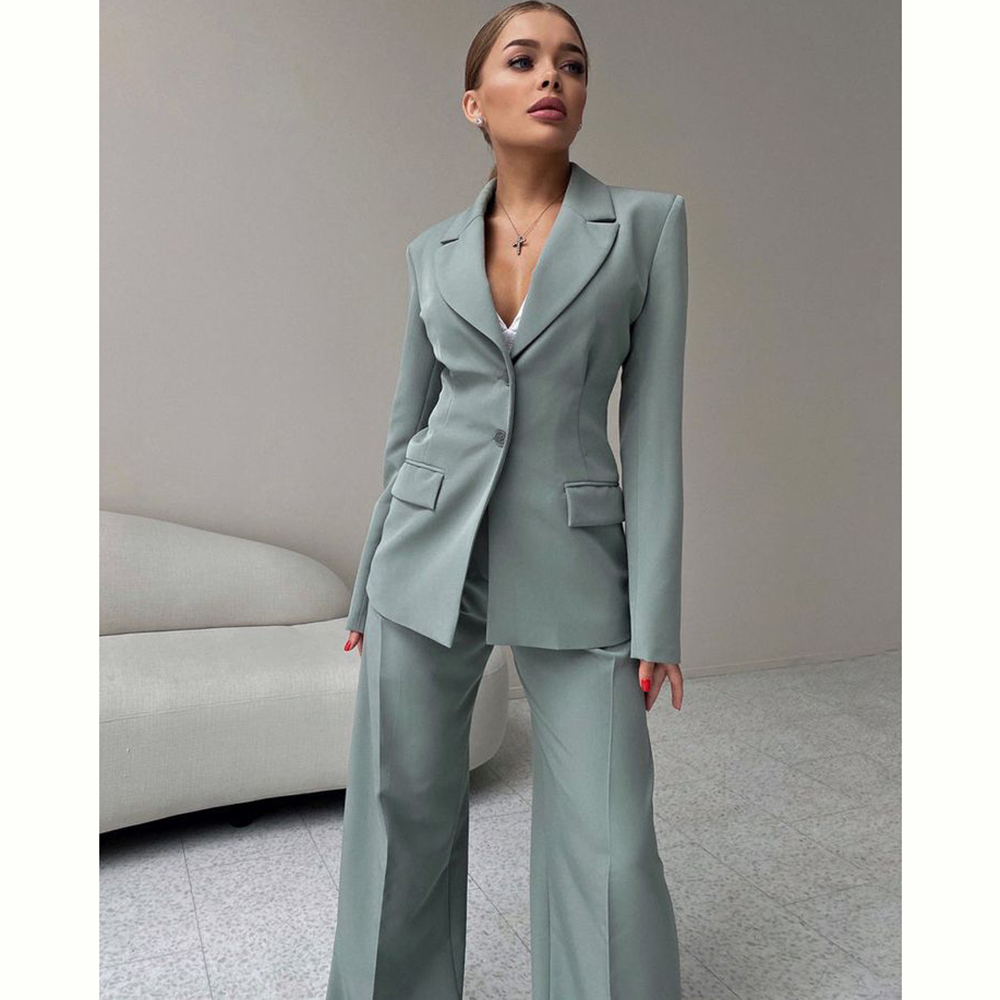 Women Formal Wear Blazers - 2024 Elegant Women Suit Two Piece