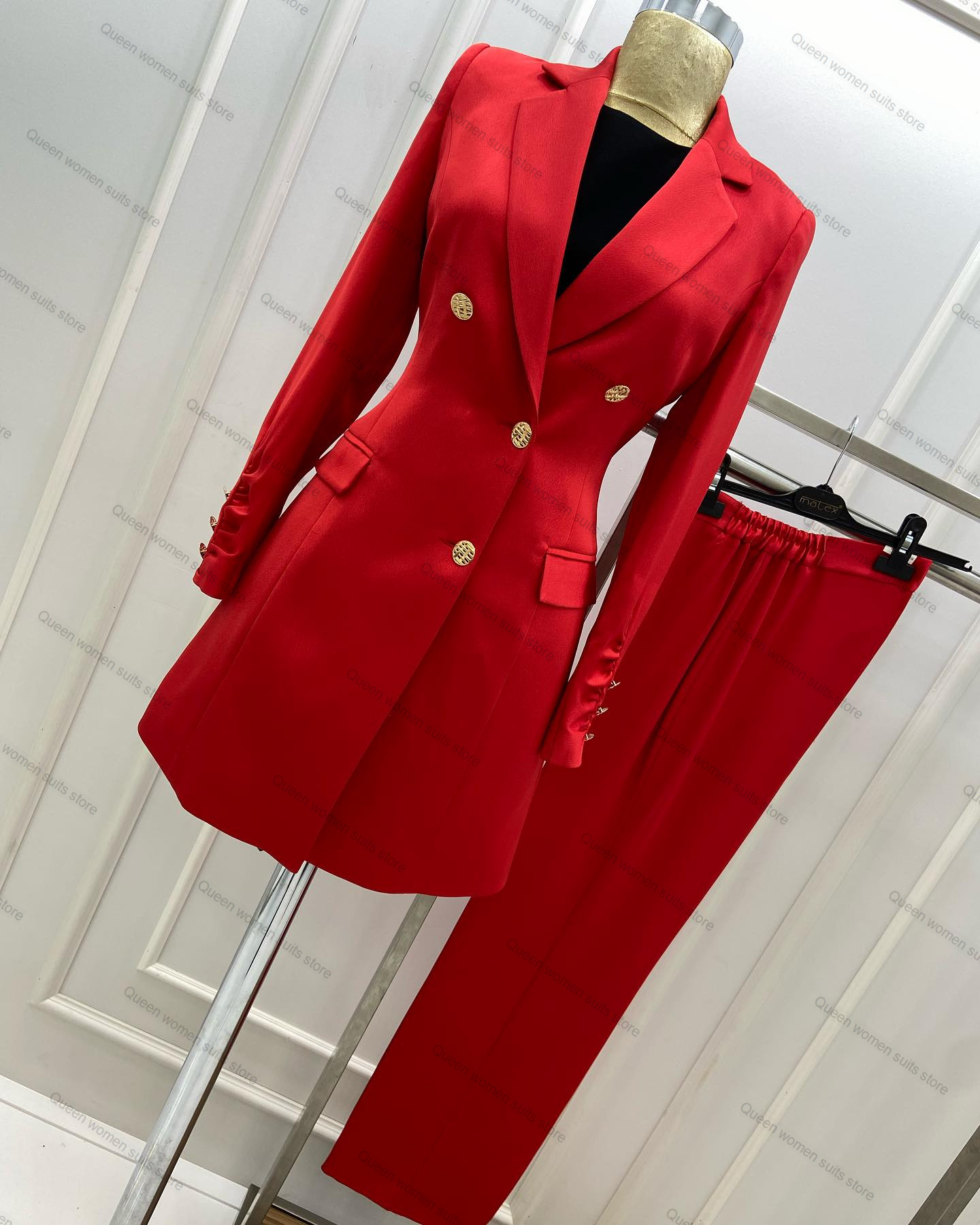 Women Formal Wear Blazers - Wedding Women Pants Suits Set 2