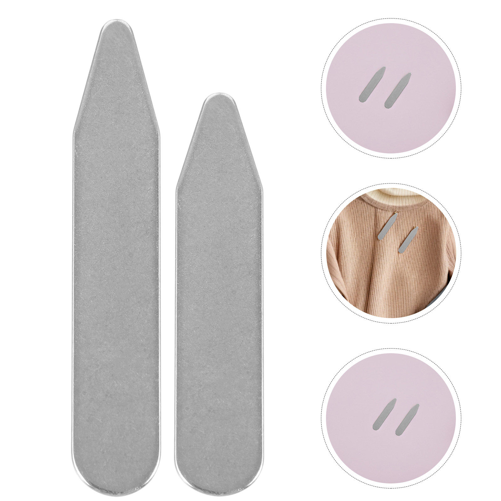 Women Formal Wear Shirts - Stainless Steel Collar Stays for Dress