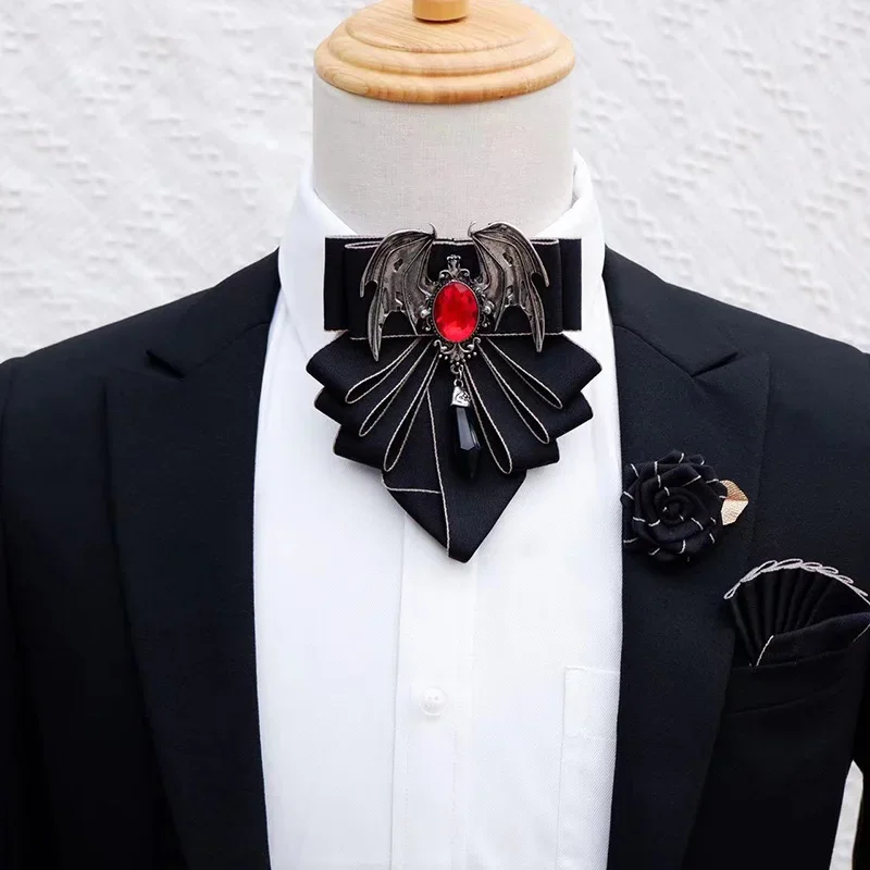 Women Formal Wear Shirts - Men's Bow Tie Brooch Set British