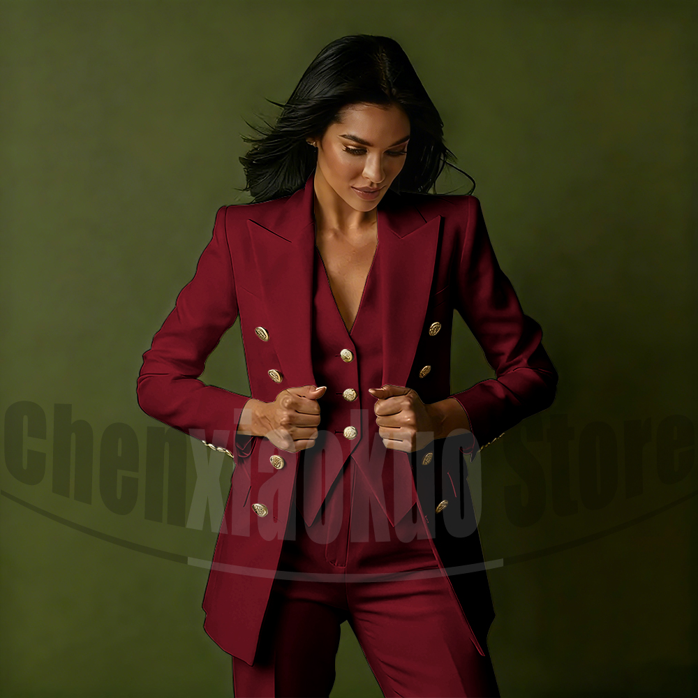 Women's Double Breasted Three  - Women Formal Wear Blazers 评论和价格