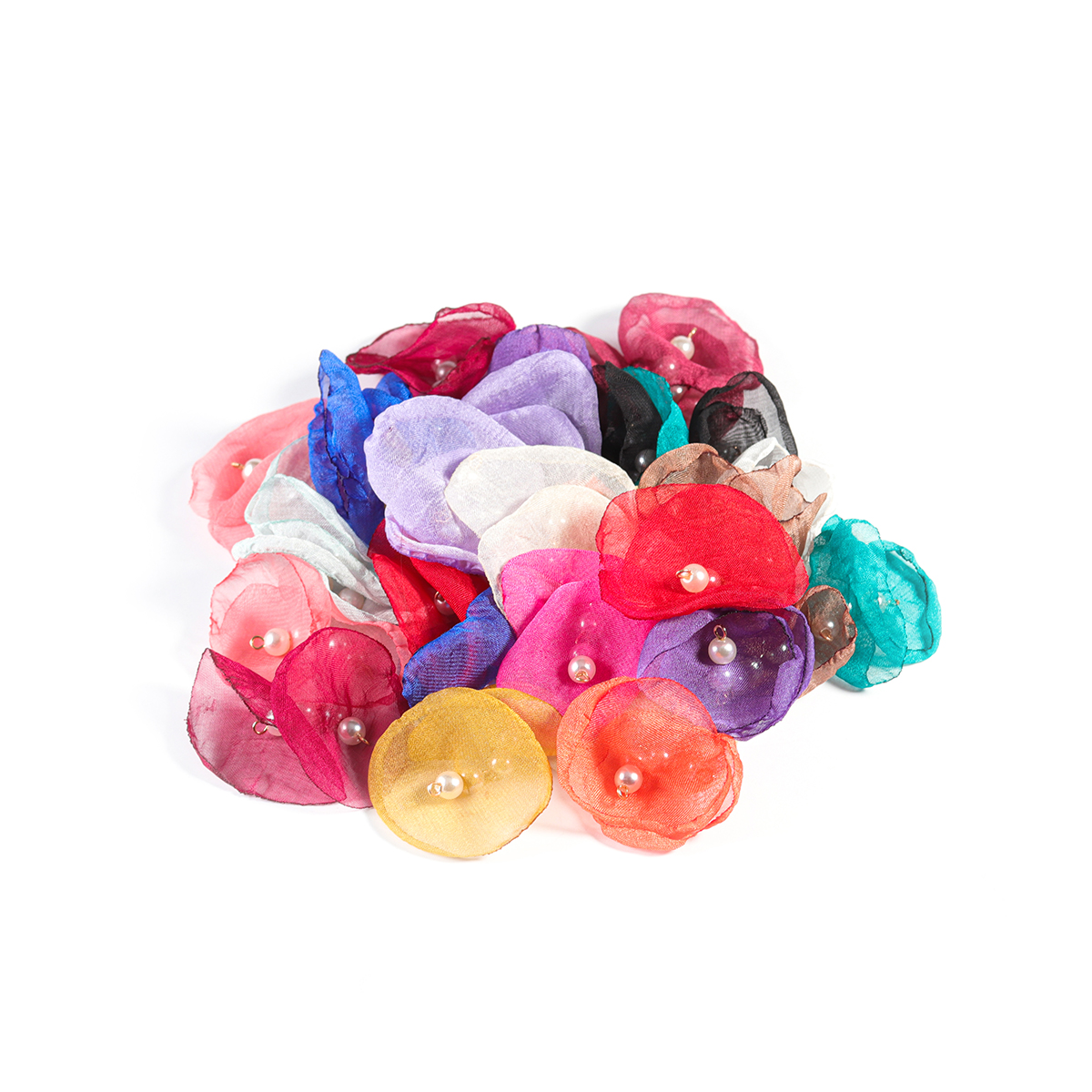10pcs/lot Sweet Pearl Gauze Ch - Pearl Earring Stud 评论和价格