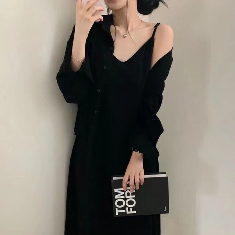 Women Dress Set Two Piece Sets - Shift Dress Sleeveless 评论和价格