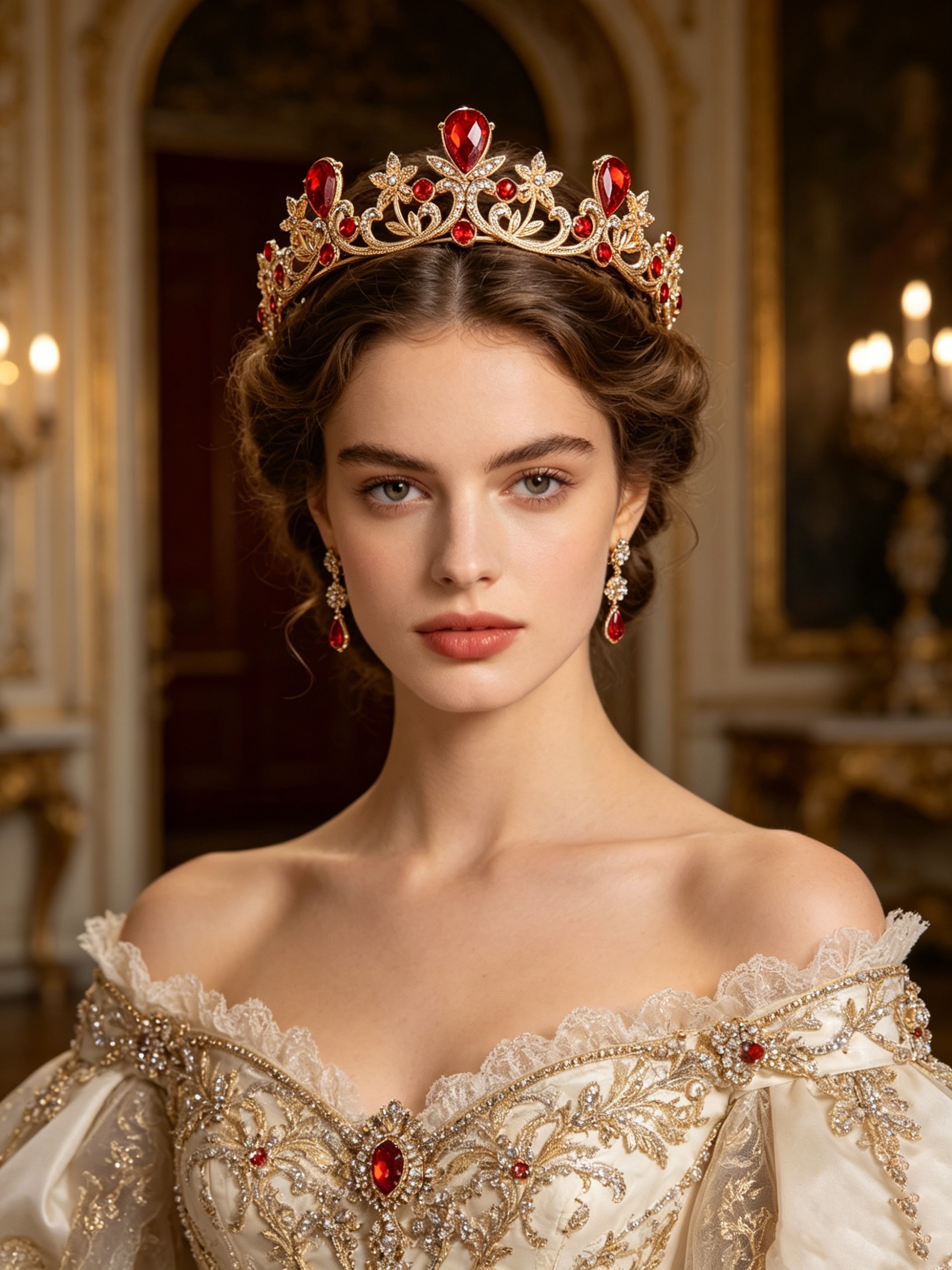 Golden Rose Gold Red Diamond C - Women'S Formal Wear For A Wedding 评论和价格