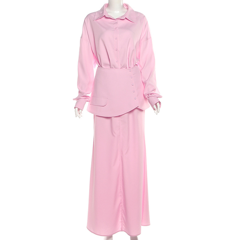 Autumn Pink Black Women Suit S - Women Formal Wear Shirts 评论和价格