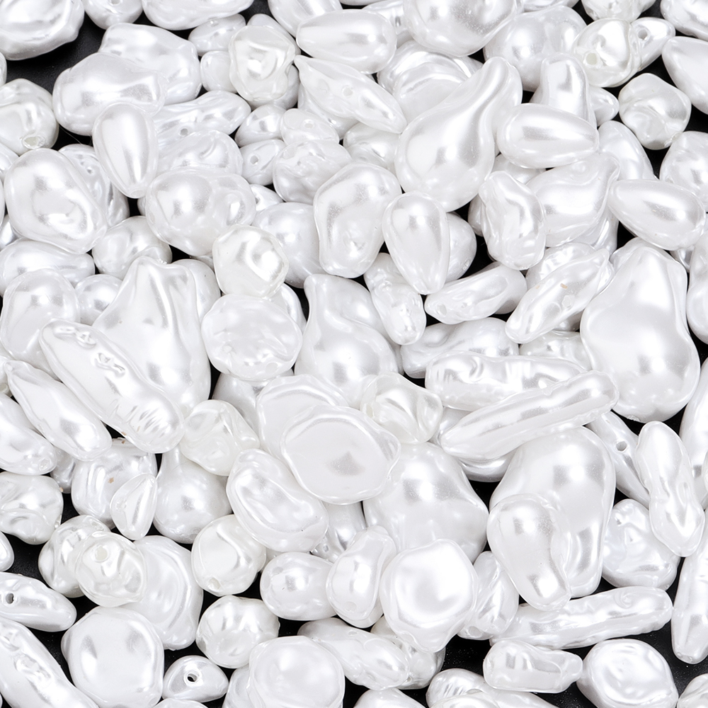 20pcs/lot Irregular ABS Imitat - Pearl Earring Stud 评论和价格
