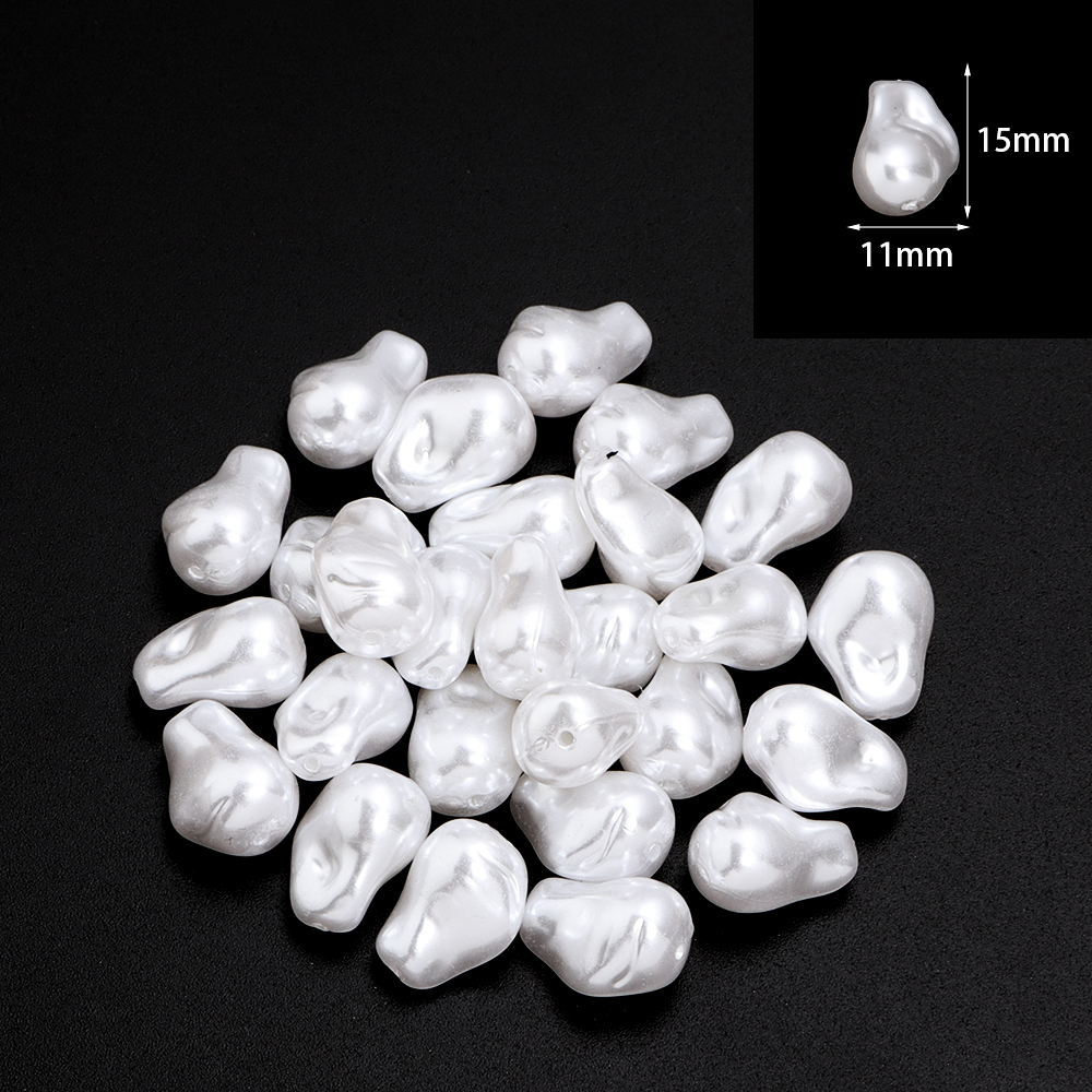20pcs/lot Irregular ABS Imitat - Pearl Earring Stud 评论和价格