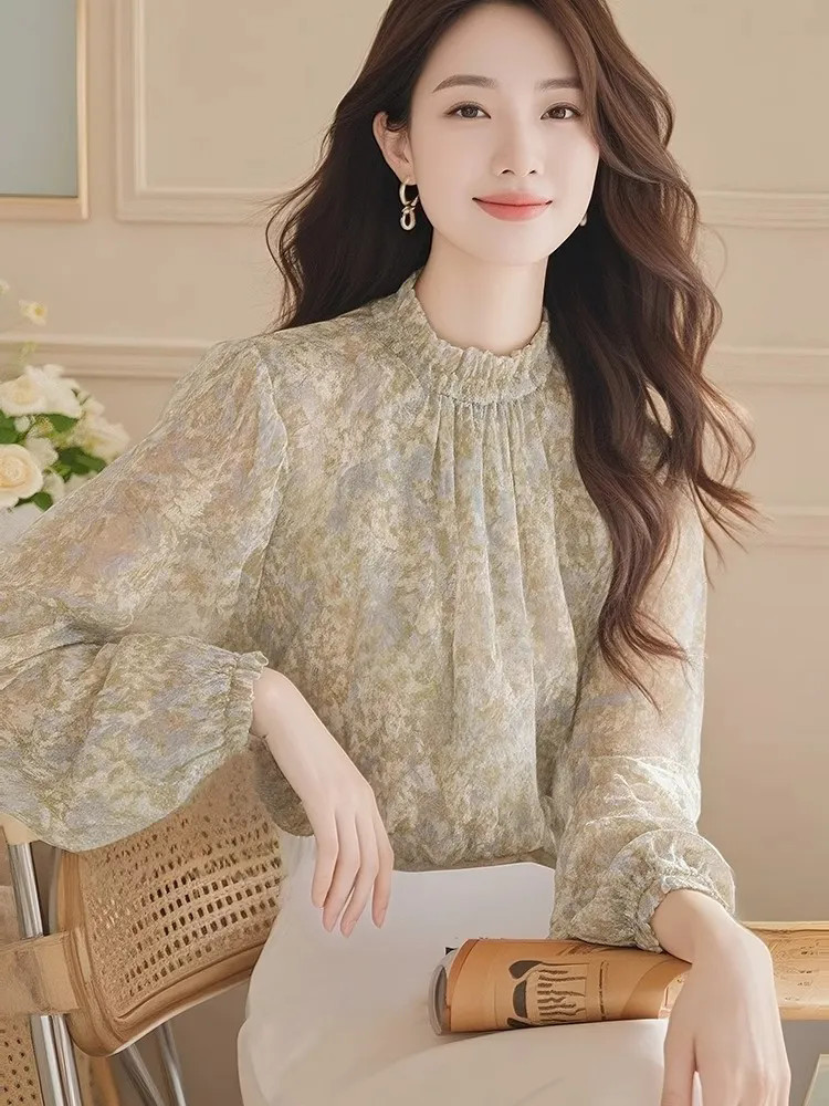 Long Sleeve Shirts Women Satin - Women Formal Wear Korean 评论和价格