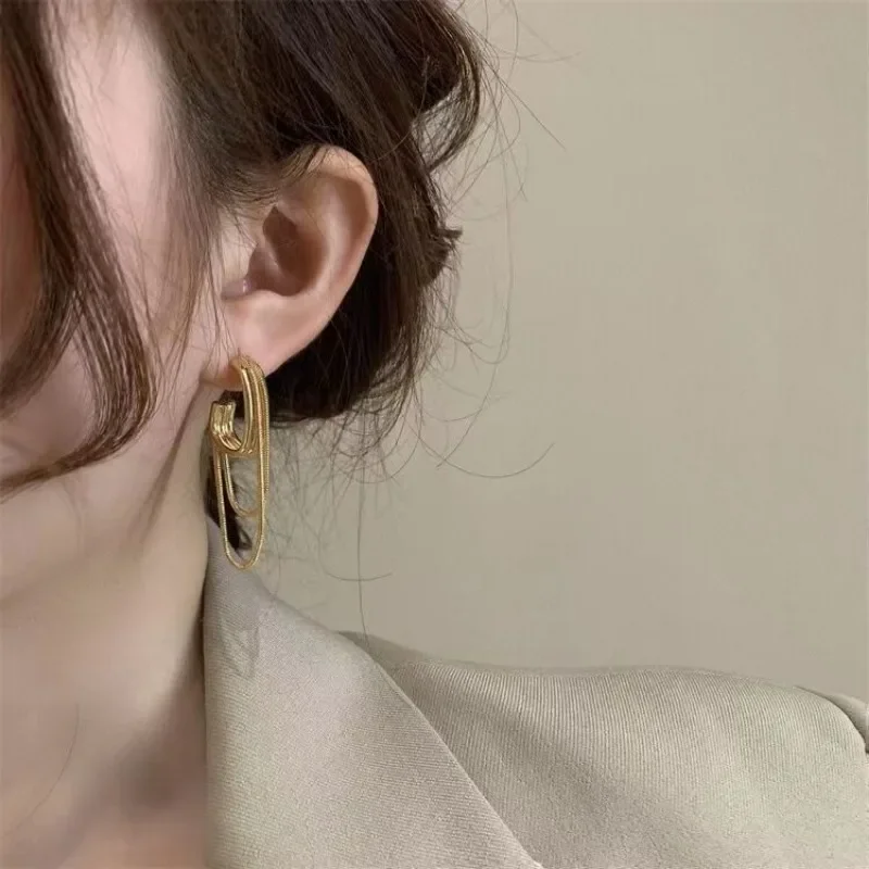 Charm Double Chain Long Tassel - Women Formal Wear Korean 评论和价格