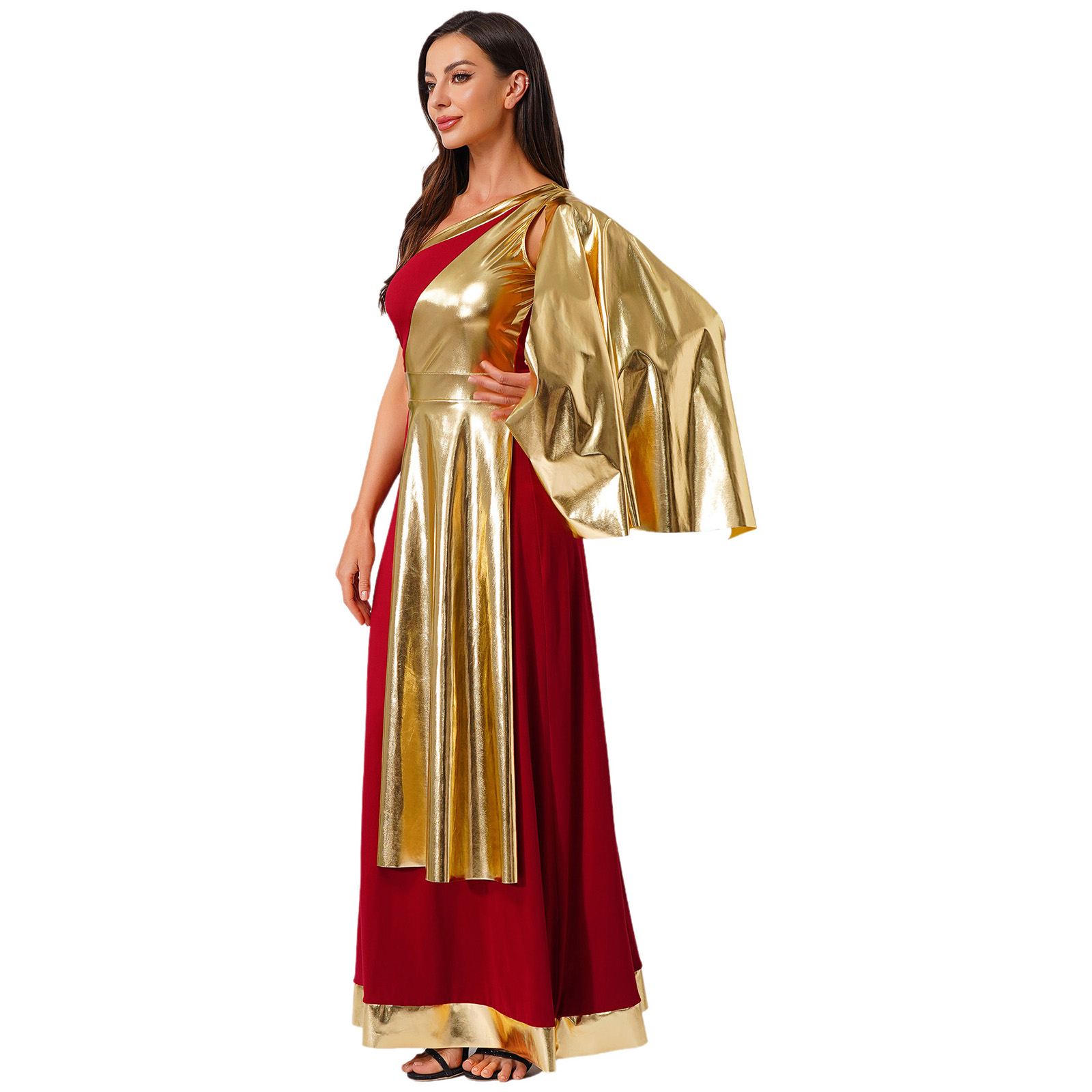 Womens Ancient Greek Tunic Dre - Shift Dress Sleeveless 评论和价格