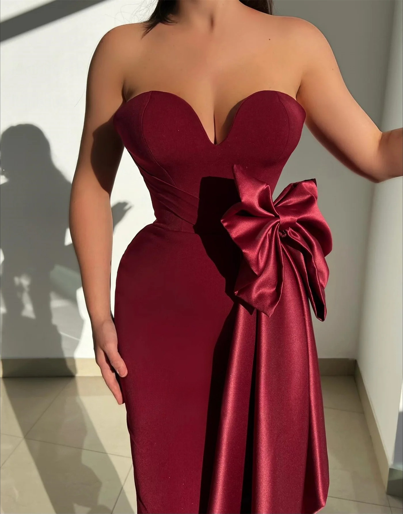 Fancy Bowknot Prom Dress Strap - Women Formal Wear Dubai 评论和价格