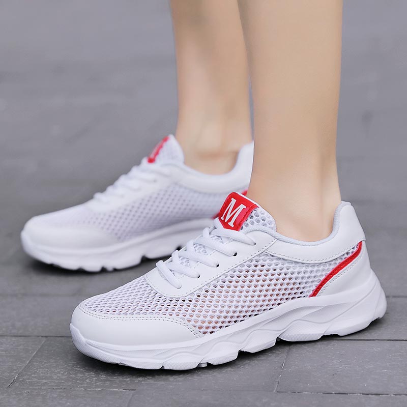 Summer Breathable Sneakers Wom - Women Formal Wear With Jeans 评论和价格