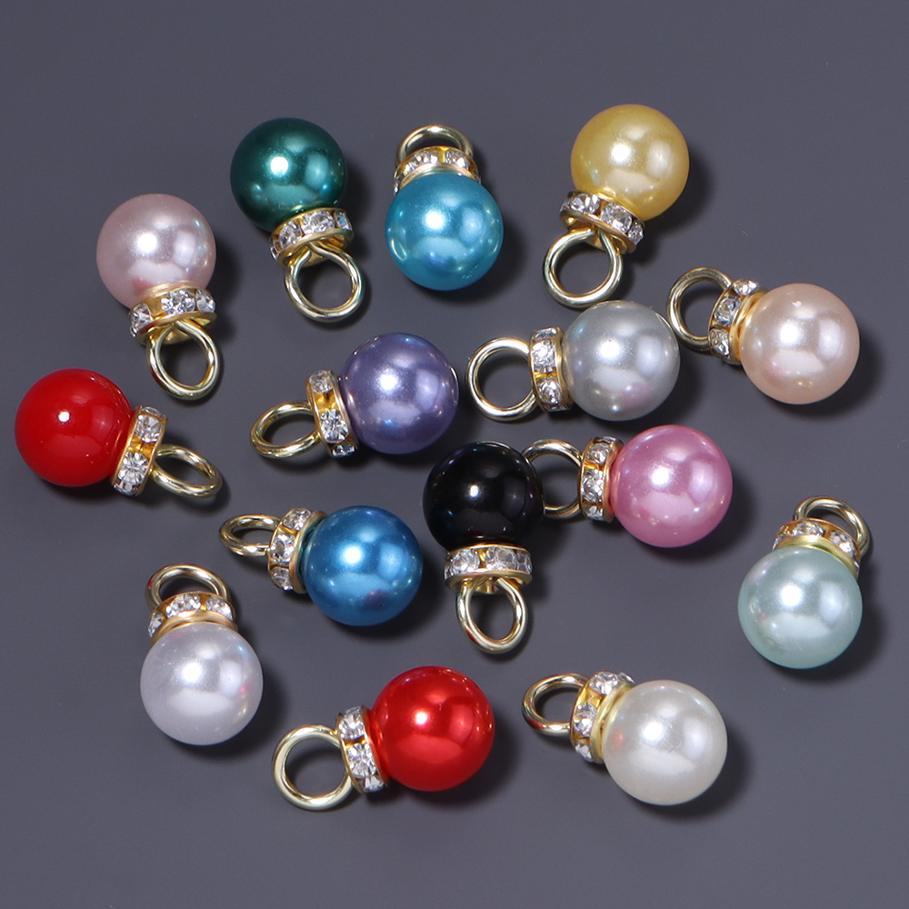 30pcs Inlaid Rhinestone Imitat - Pearl Earring Stud 评论和价格