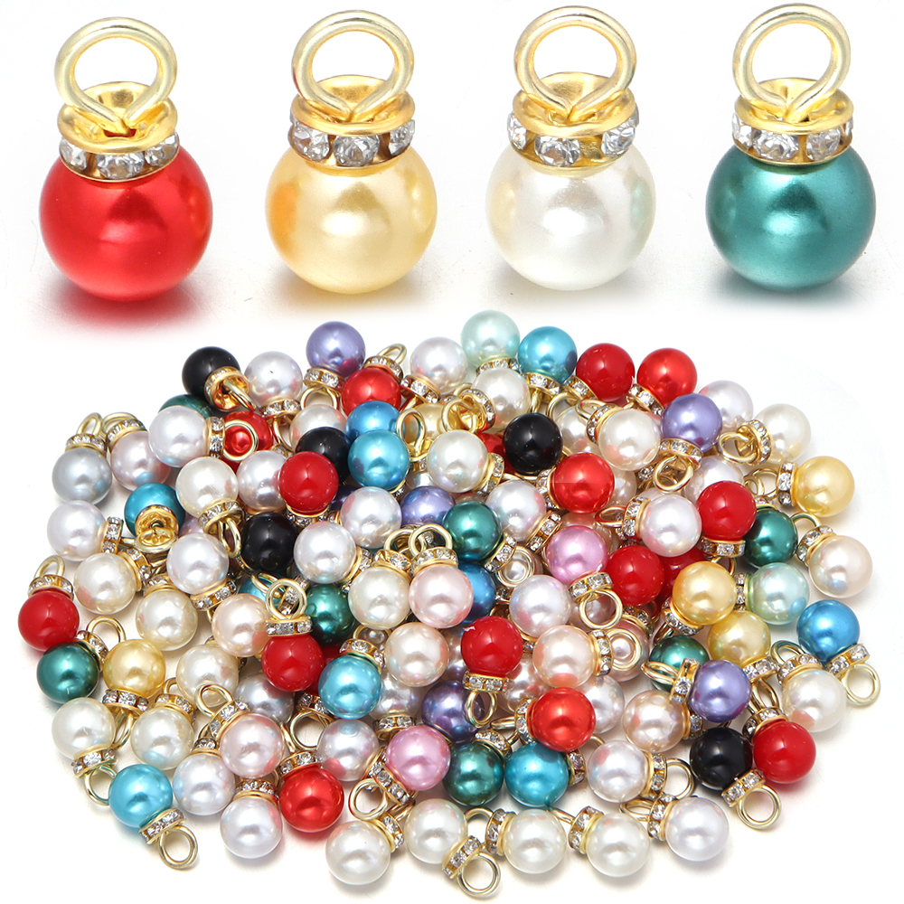30pcs Inlaid Rhinestone Imitat - Pearl Earring Stud 评论和价格