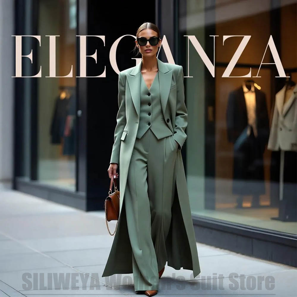 Chic Women's Suit Set Three Pi - Women Formal Wear Blazers 评论和价格