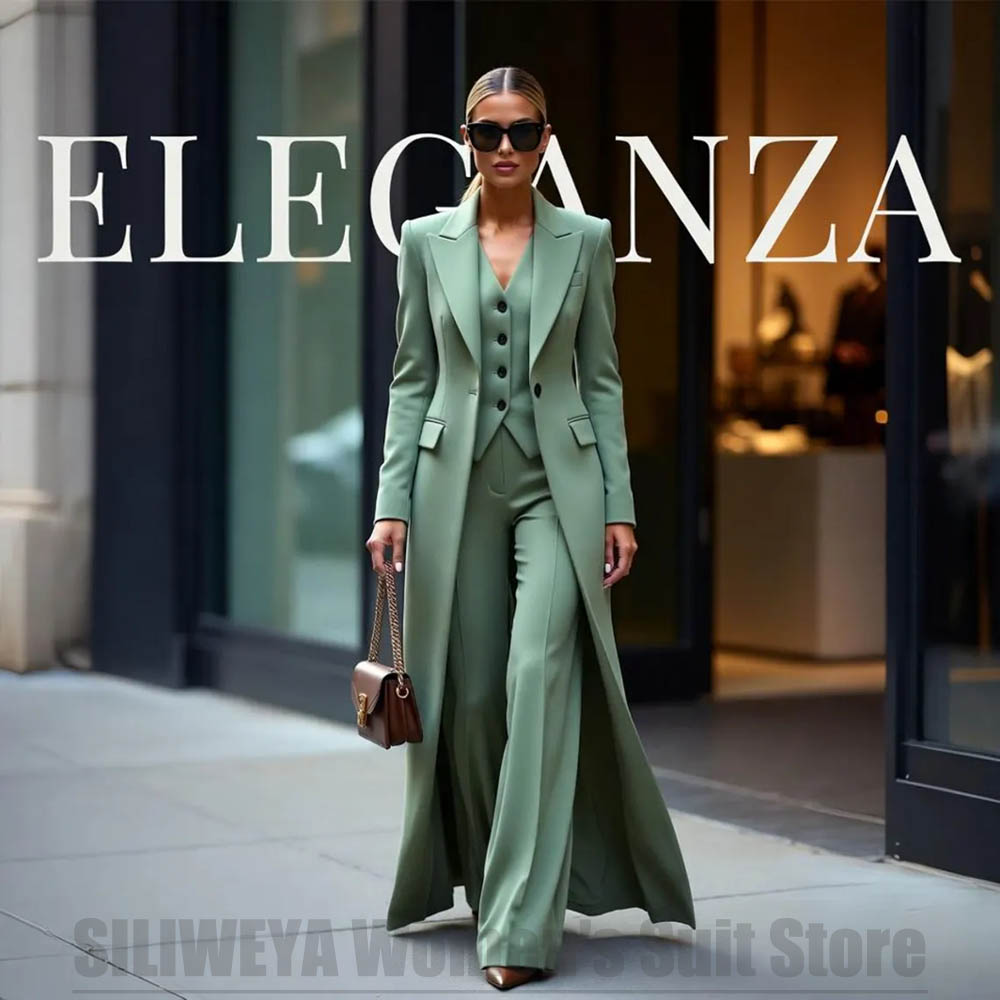Chic Women's Suit Set Three Pi - Women Formal Wear Blazers 评论和价格