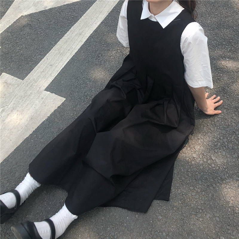Two Piece Sets Women Japanese  - Shift Dress Sleeveless 评论和价格