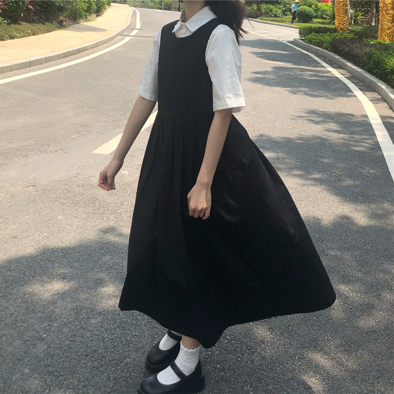 Two Piece Sets Women Japanese  - Shift Dress Sleeveless 评论和价格