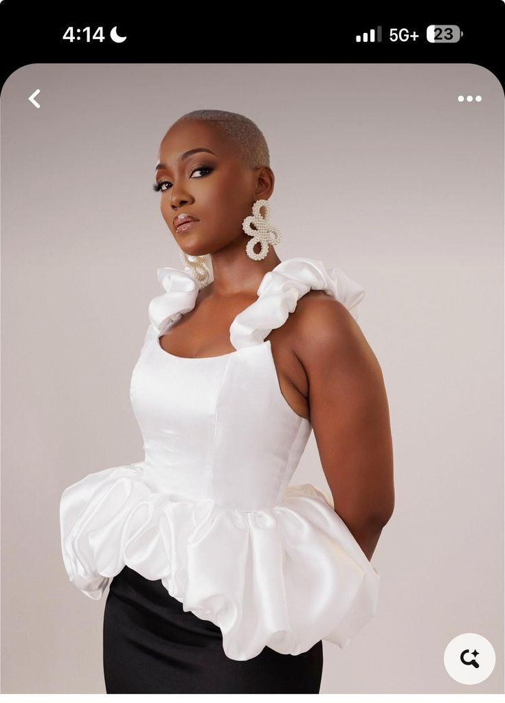 White Satin Women Top With Str - Women Formal Wear Shirts 评论和价格