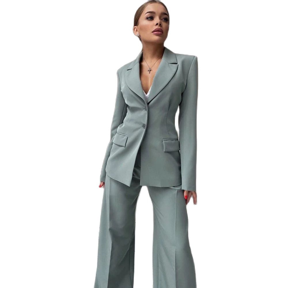 2024 Elegant Women Suit Two Pi - Women Formal Wear Blazers 评论和价格