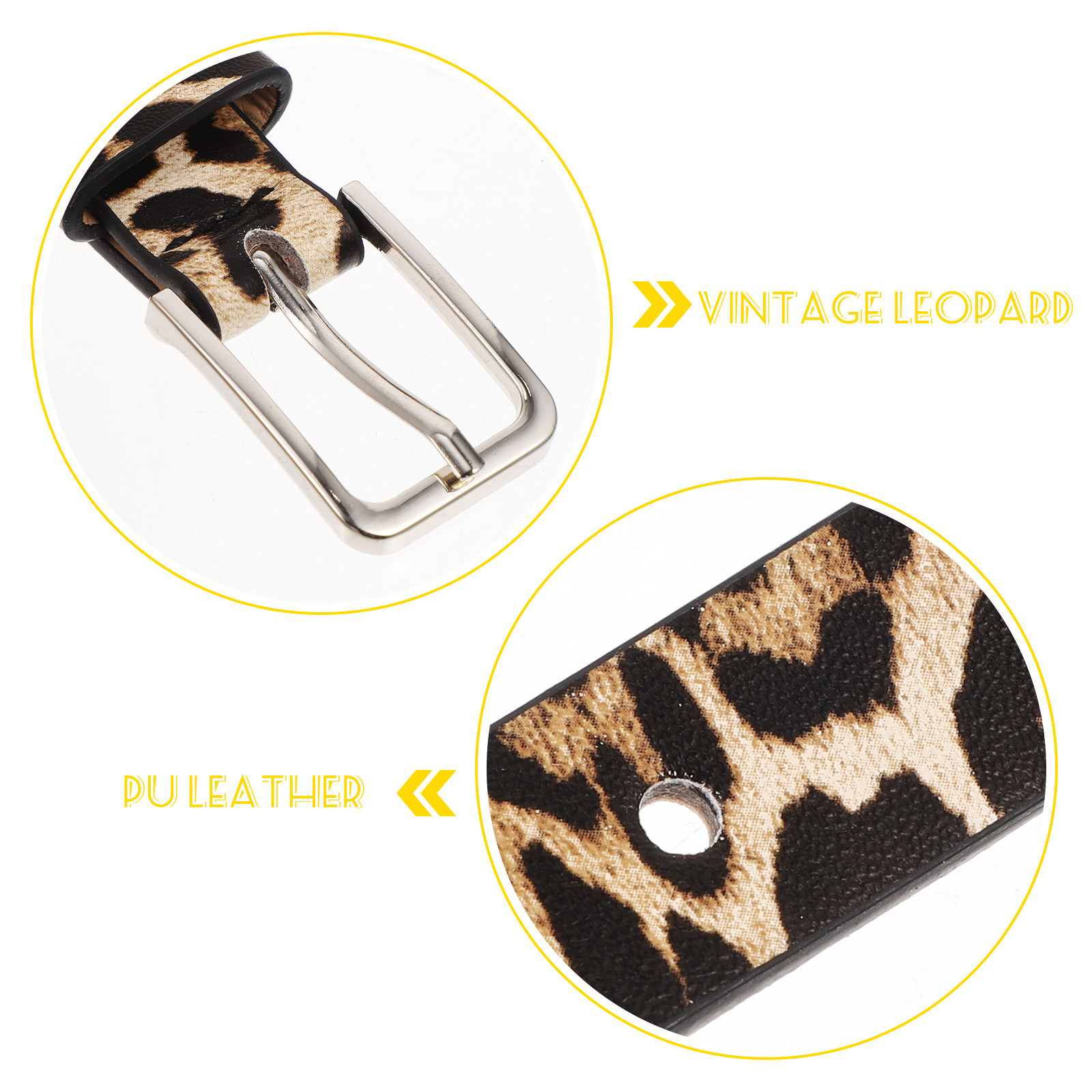 Leopard PU Waist Belt Women Li - Women Formal Wear With Jeans 评论和价格