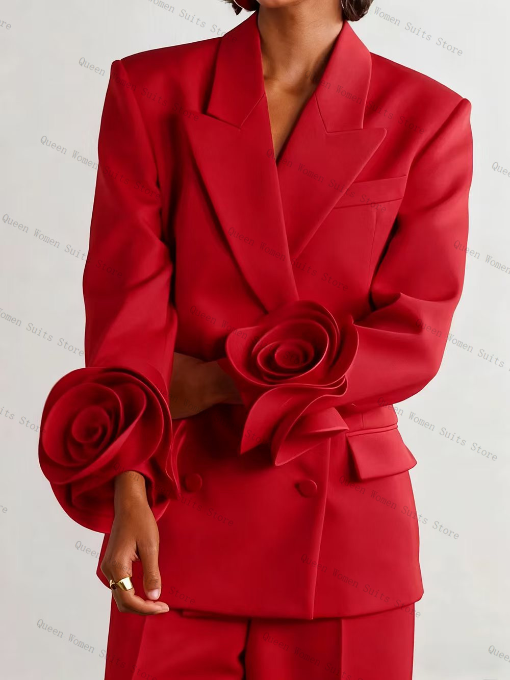 Luxury Red Women Suit Set 2 Pc - Women'S Formal Wear For A Wedding 评论和价格