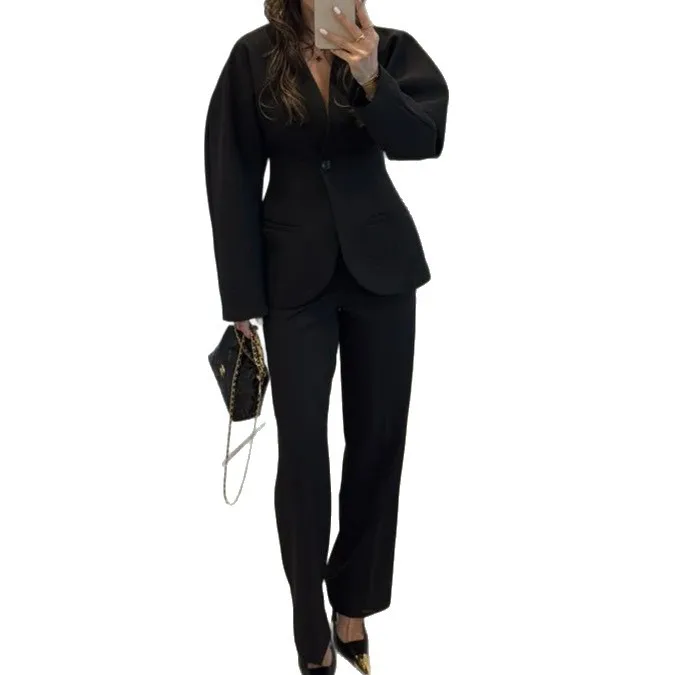2025 New Women Black V Neck Wa - Women Formal Wear With Tie 评论和价格