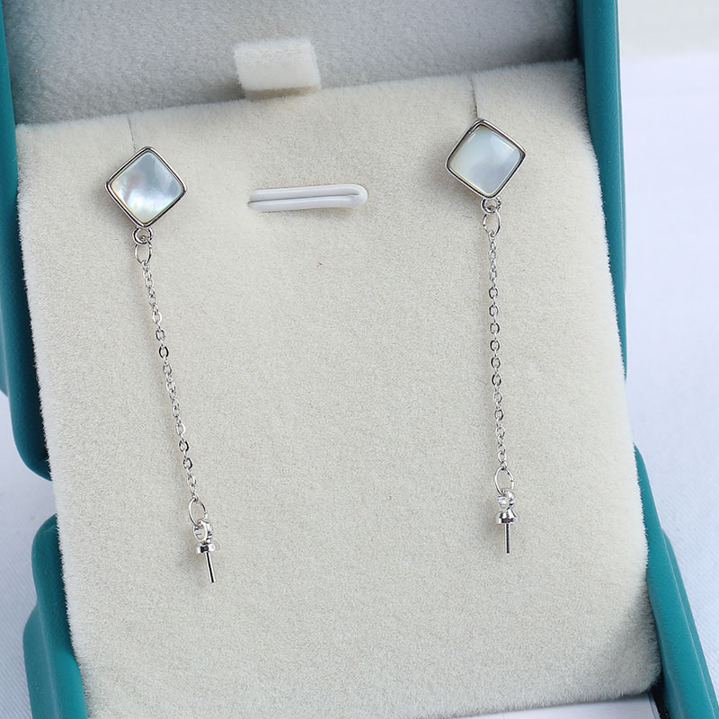 4PCS E200 Gold Plated Copper S - Pearl Earring Stud 评论和价格