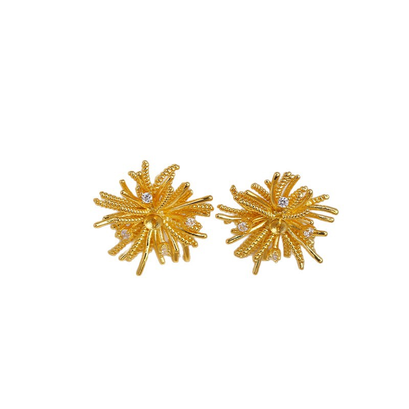 1Pair E201 Gold Plated Copper  - Pearl Earring Stud 评论和价格