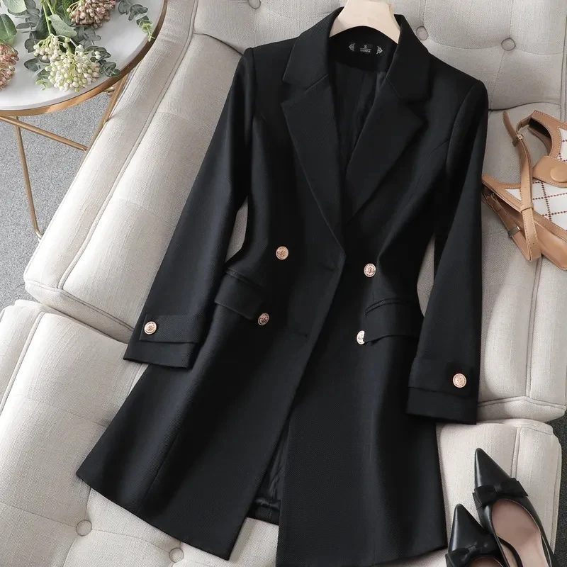 Autumn Winter Jacket Women Lon - Women Formal Wear Blazers 评论和价格