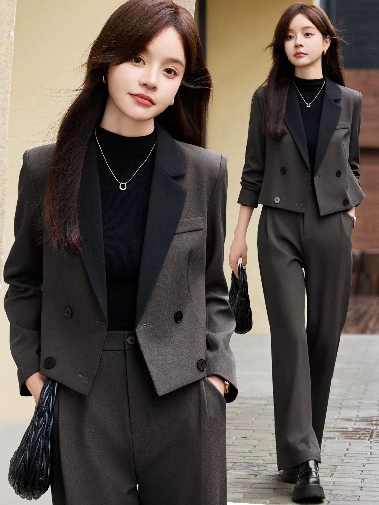 Gray short blazer for women, n - Women Formal Wear Blazers 评论和价格