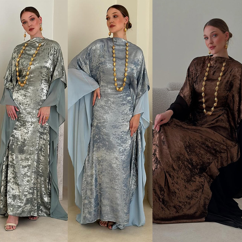 Modest Metallic Abaya Evening  - Women Formal Wear Dubai 评论和价格