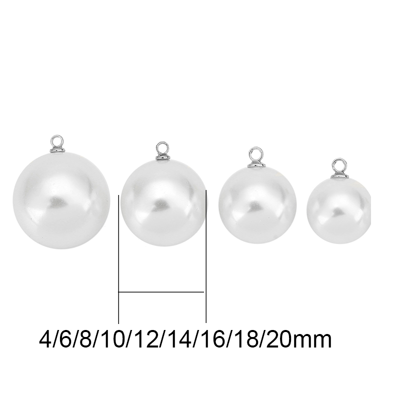 20pcs Imitation Pearl Beads Ea - Pearl Earring Stud 评论和价格