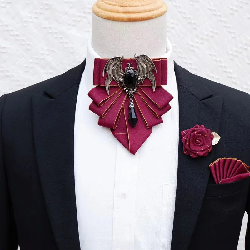Men's Bow Tie Brooch Set Briti - Women Formal Wear Shirts 评论和价格