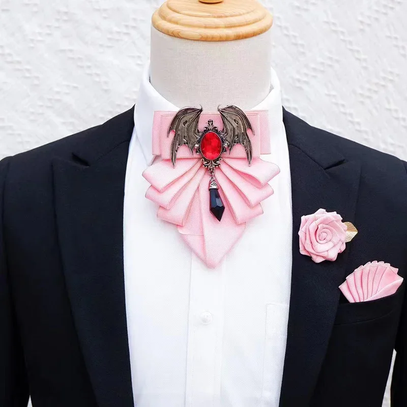 Men's Bow Tie Brooch Set Briti - Women Formal Wear Shirts 评论和价格