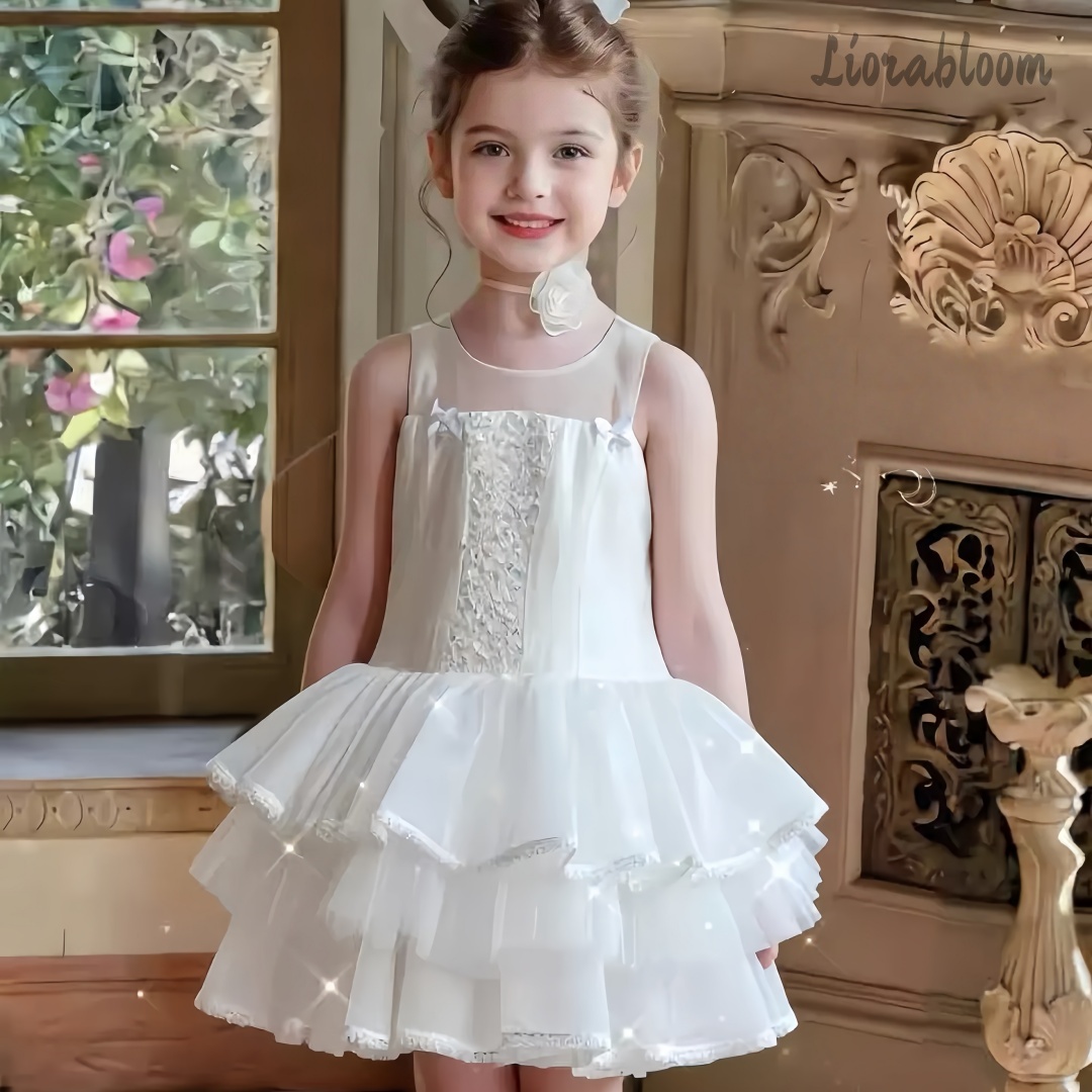 Girls' White Embroidered Forma - Women'S Formal Wear For A Wedding 评论和价格