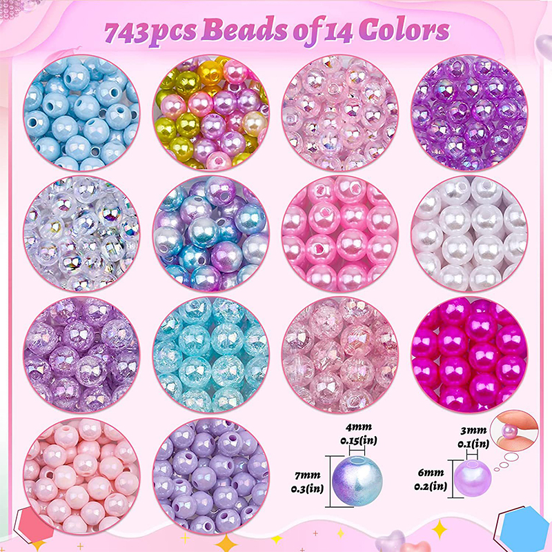 Rainbow ABS Pearl Beads Kit Gr - Pearl Earring Stud 评论和价格