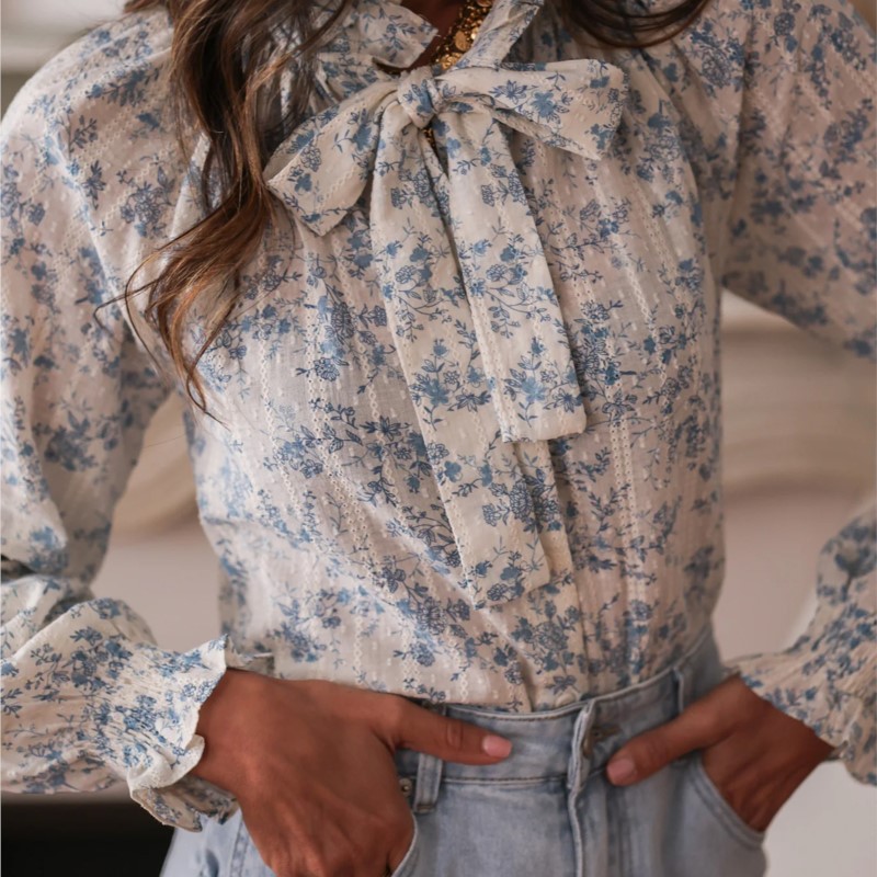 Womens Wear Bow Fashion Printe - Women Formal Wear With Tie 评论和价格