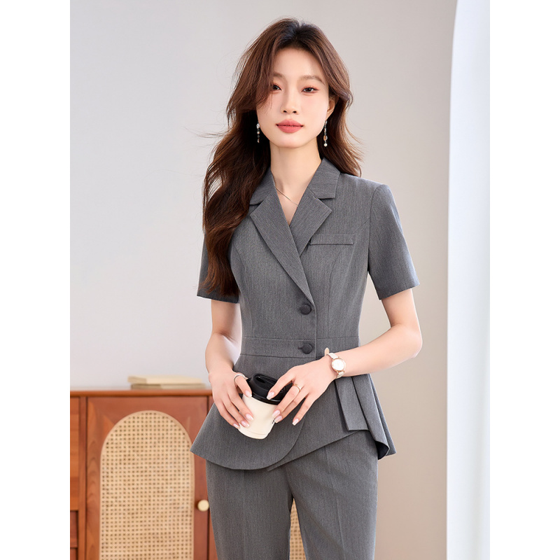 Navy blue women's thin profess - Women Formal Wear Shirts 评论和价格